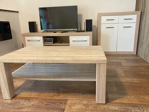 Obývačková zostava, skriňa, televízor, reproduktory, posteľ - 5