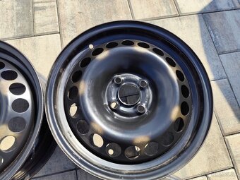 4x100 r15 plechové disky Opel 6Jx15ET39 - 5