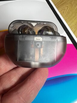 Bezdrôtové slúchadlá Soundpeats Capsule3 Pro Transparent Bla - 5
