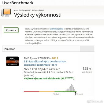 AMD Ryzen 9 7900X3D – TOP herný CPU - 5