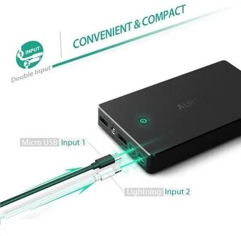 Skvelá Aukey PB-N36 3.4A Dual Turbo Recharge AiPower - 5