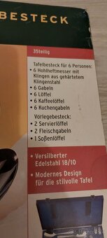 Elegantná postriebrená súprava príboru - 35 ks - 5