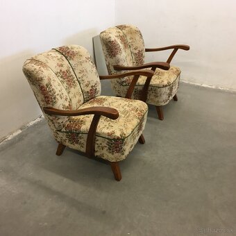 Vintage Retro kreslo HALABALA Art Deco 2ks na renovaciu - 5