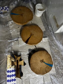 Javorový stôl s epoxidom - 5