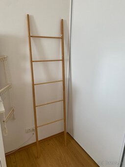Rebrík bambus dreveny rebrík 5 priečok - 5