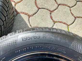 Plechové disky+Puklice+pneu 5x112 R15 Zimna Sada - 5