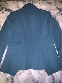 Luxusné tyrkysové sako WAYF - 5