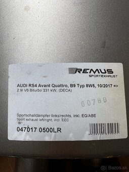 Výfuk REMUS na Audi RS4 - 5