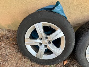 originál elektróny peugeot + zimne gumi 215/60/r16 - 5