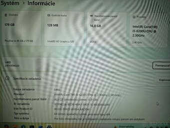 LENOVO ThinkPad L460 i5 16GB RAM - 5