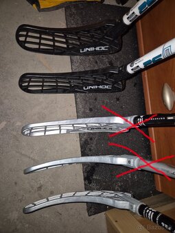 Florbalové hokejky Unihoc 3x a čepele Unihoc 9x - 5