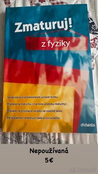 Predám učebnice pre SŠ z BIO, CHEM, FYZ a SJL - 5
