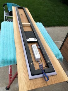 Nastenný LED drevený panel, svietidlo led svetlo - 5