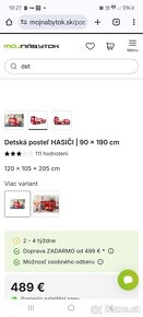 Detská posteľ hasiči 90x190 - 5