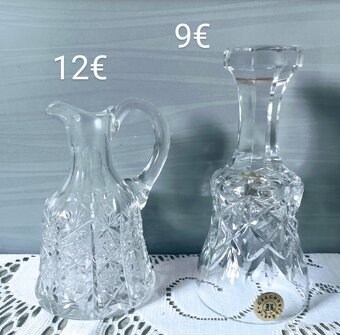 Krištáľ - karafa , džbánik, zvonček - 5