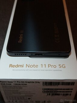 Predám Xiaomi Redmi Note 11 Pro 5G (6/128GB) – Graphite Gray - 5