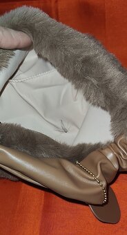 hnedá chlaptková kabelka - 5