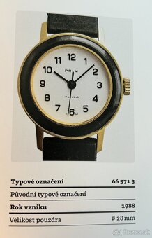 Československé Retro Vintage hodinky PRIM Kruh z 80. rokov. - 5