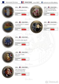 2 euro kolorovane mince - 5