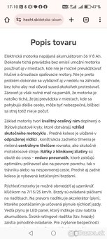 Detská akumulátorová motorka - HECHT 54501 - 5