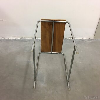 Retro kovovy stolik trubkovy nabytok Slezak - 5