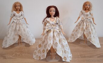 Barbie -vianocne šaty pre Barbie - 5