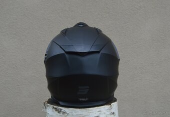 SHOT čierna helma prilba enduro mx. - 5