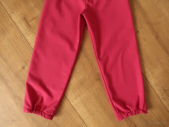 ZATEPLENÉ softshellové nohavice UNUO 116/122 kvety - 5