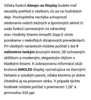 Hodinky Amazfit zepp - 5