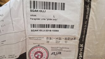 Predám paraglide Skywalk Arak L - 5