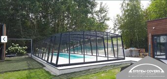 Zastrešenie bazéna, bazénu, 500 x 1280 x220 cm - System Cove - 5