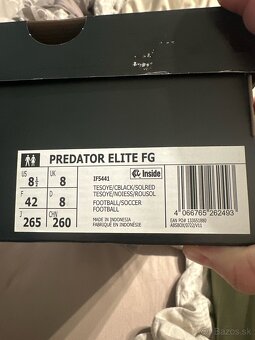 Adidas PREDATOR elite FG - veľkosť 42 - 5