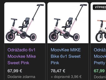 Odrážadlo 6v1 Moovkee Mike Sweet Pink - 5