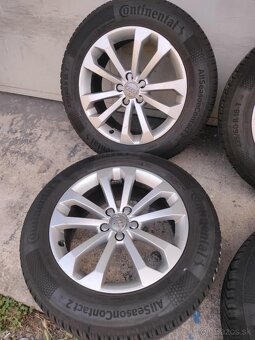 4ks alu disky 5x112 R18 zanovne 2024 celoročne pneu - 5