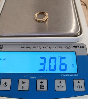 14k zlatý prsteň, 3,06g, veľkosť 60 - 5