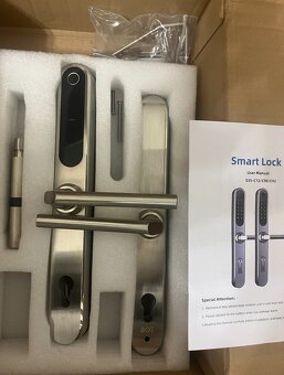 BOT Chytrá kľučka TTLock H1 strieborná 90 mm - 5