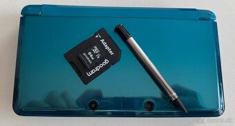 Nintendo 3DS Aqua Blue + 64gb - 5