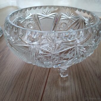krištáľova váza a misy - 5