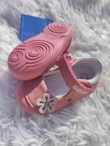 Dievčenské sandále balerínky Ružové D. D. Step - 5