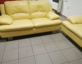 Kožená sedacia súprava - ako NOVÁ, BEZ POŠKODENIA - 5