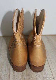 NOVÉ talianske cowboy čižmičky pravá koža veľk.40-41 - 5