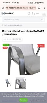 Zahradny stol a stolicky set - 5