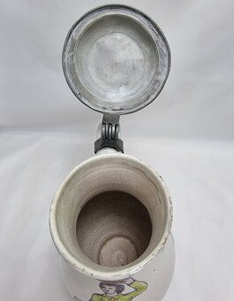 Vyše 200 . ročný fajansový džbán - 27 cm . - 5