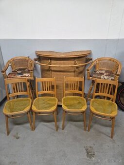 stôl + 2 barové stoličky + 4 stoličky - 5