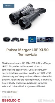 Termovizia Pulsar MERGER LRF XL50 - 5