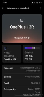 Predám Oneplus 13r 12/256GB biely - 5
