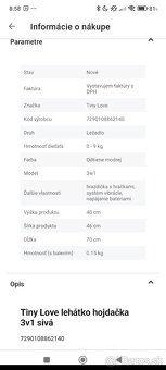 Lehátko hojdačka pre bábätko - 5