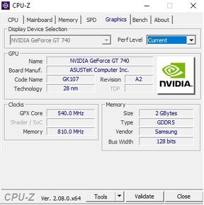 Grafická karta ASUS (Nvidia) GeForce GT740 OC 2GB DDR5 - 5