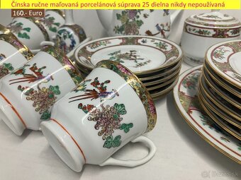 Ručne maľovaná 25 dielna porcelánová súprava - 5
