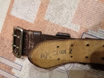 Kožený vojensky opasok - 5